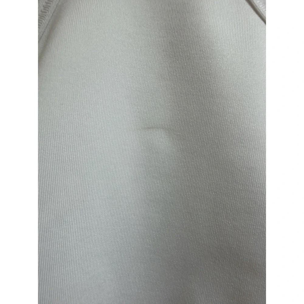 Nike Women Sports Bra 2X WhiteDRI FIT Swoosh Wireless Racerback Good Support